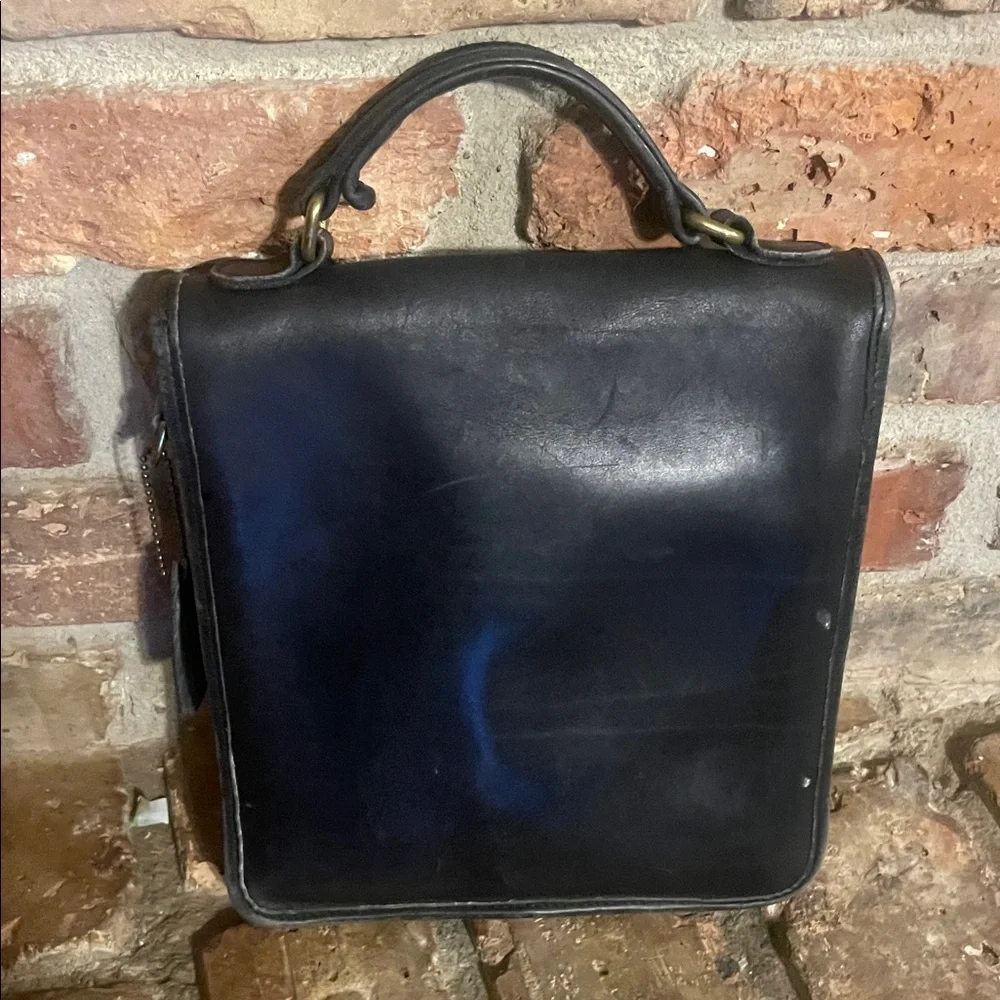 Vintage Coach Station Bag 5130 Black USA 1990 - Picture 4 of 12